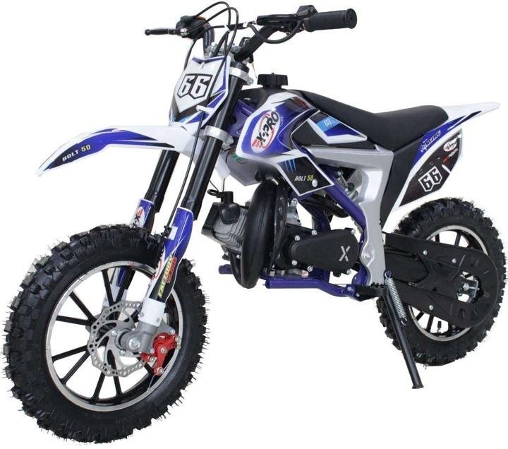 Bolt 50cc Dirt Bike Gas Dirt Bike Kids Dirt Bikes Pit Bikes Youth Dirt Pitbike with Gloves, Goggle and Handgrip,Red - Image 6