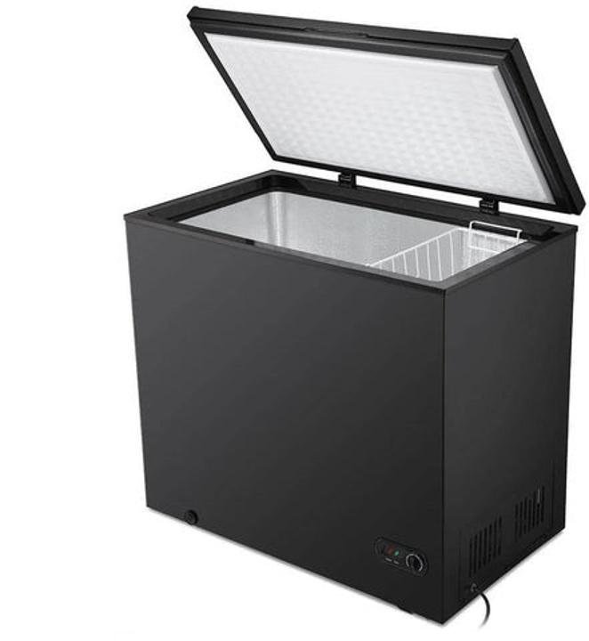 R.W.Flame 7.0 Cubic Feet Black Chest Freezer Little Freezer Removable Basket