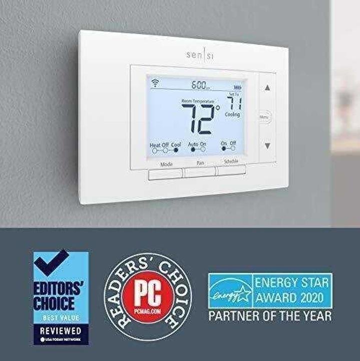 Emerson Sensi Wi-Fi Smart Thermostat for Smart Home, DIY, Works With Alexa, Energy Star Certified, ST55 - Image 8