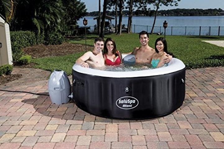 Bestway SaluSpa Miami Inflatable Hot Tub, 4-Person AirJet Spa - Image 7