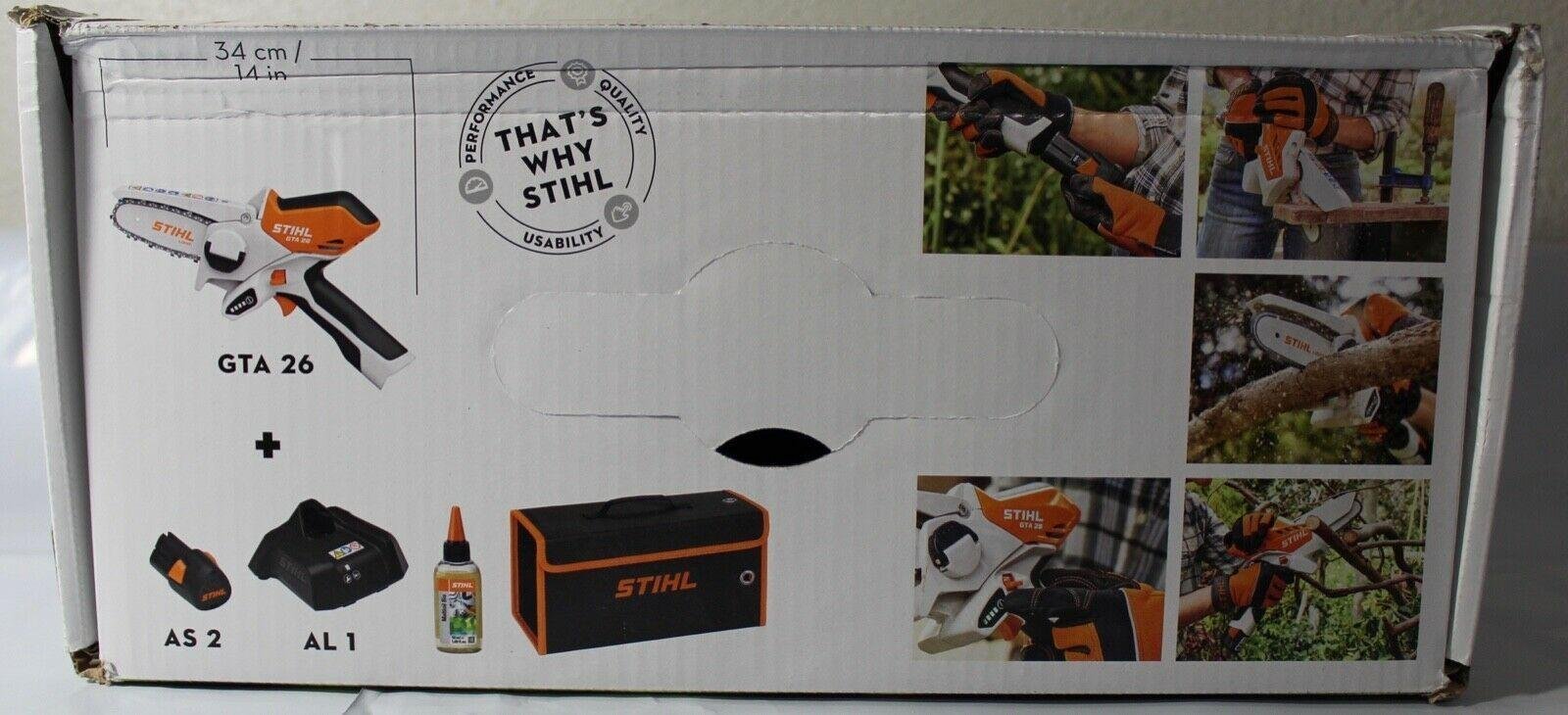 STIHL GTA 26 PRUNER CHAINSAW W/CARRYING CASE, BATTERY AND CHARGER. - Image 5
