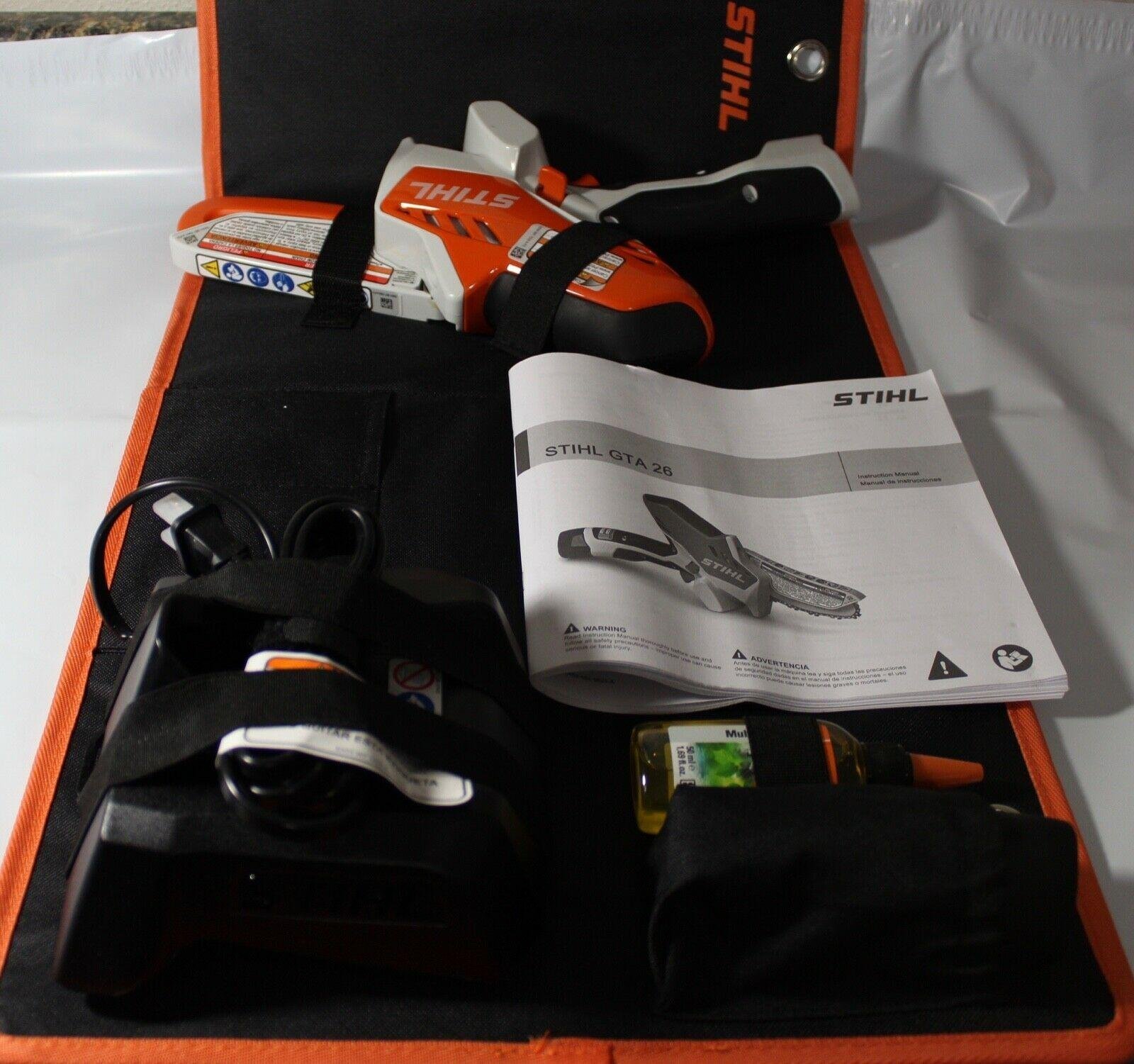 STIHL GTA 26 PRUNER CHAINSAW W/CARRYING CASE, BATTERY AND CHARGER. - Image 7