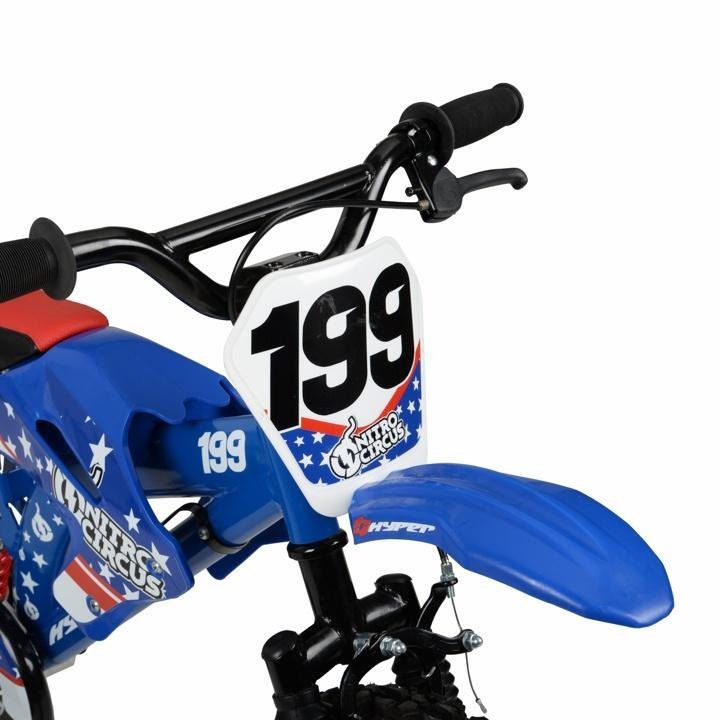 Hyper 16∩∩ Nitro Circus Motobike Kids* Bike, Blue - Image 5