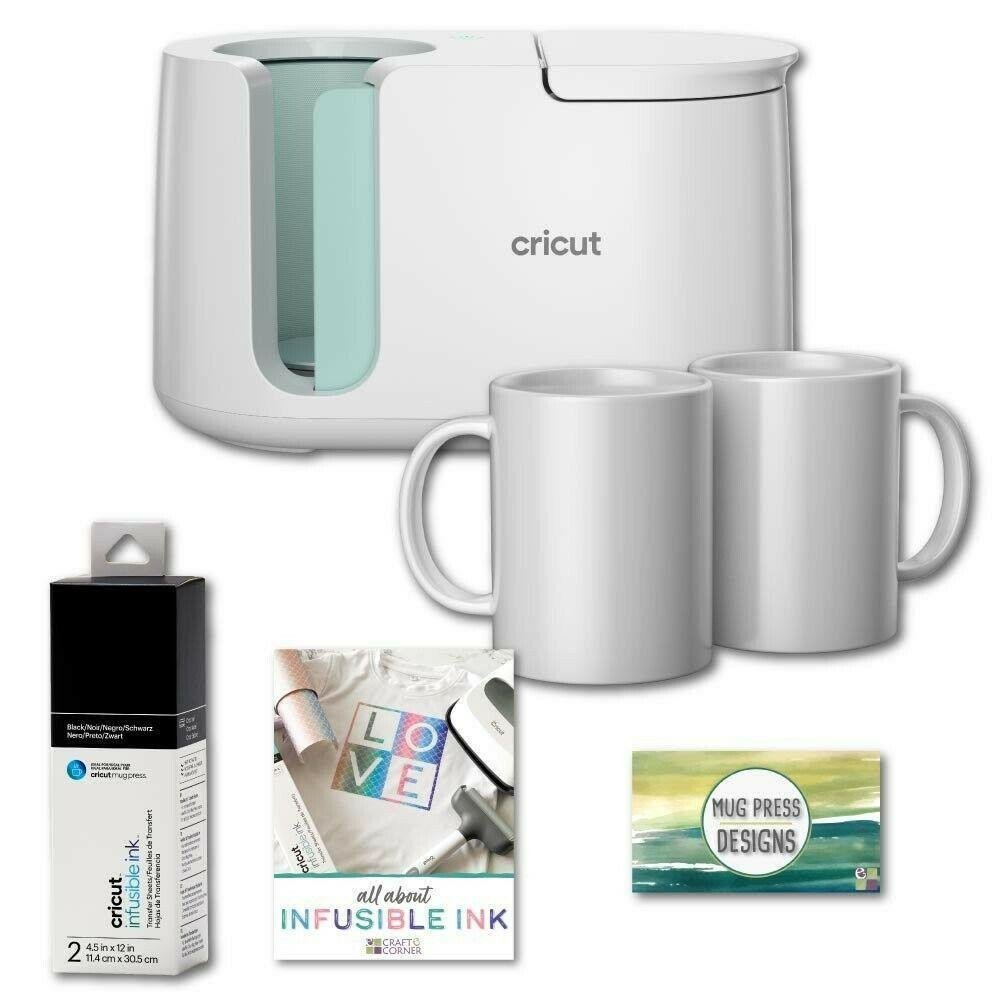 Cricut Mug Press Machine, Infusible Ink Sheets, DIY Mugs, Designs Bundle - Image 3