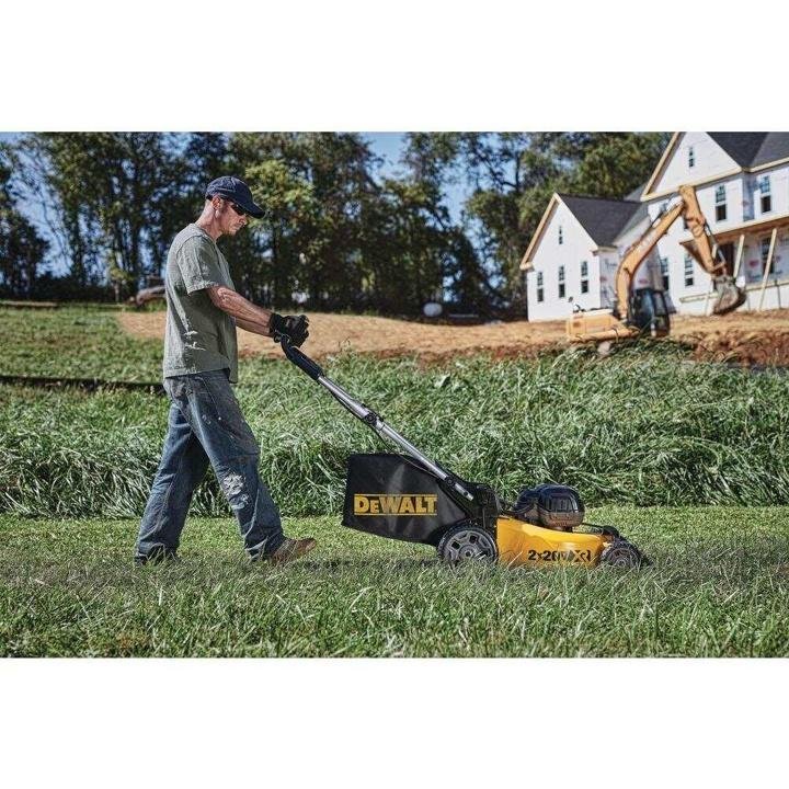 DEWALT 20 in. 20V MAX Lithium-Ion Cordless Walk Behind Push Lawn Mower with (2) 9.0Ah Batteries and (2) Chargers Included - Image 12