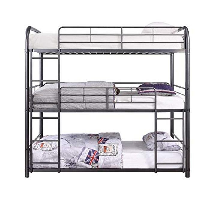 ACME Cairo Triple Bunk Bed – Full – – Gunmetal - Image 3