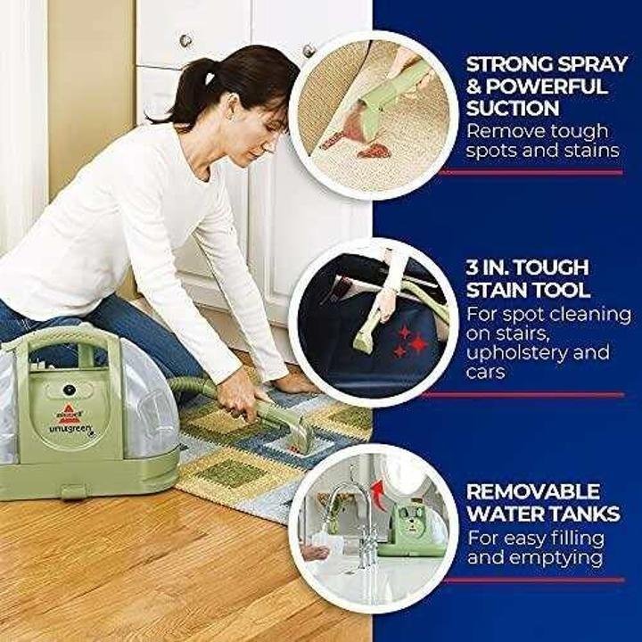 Bissell Multi-Purpose Portable Carpet and Upholstery Cleaner, 1400B, Green - Image 6